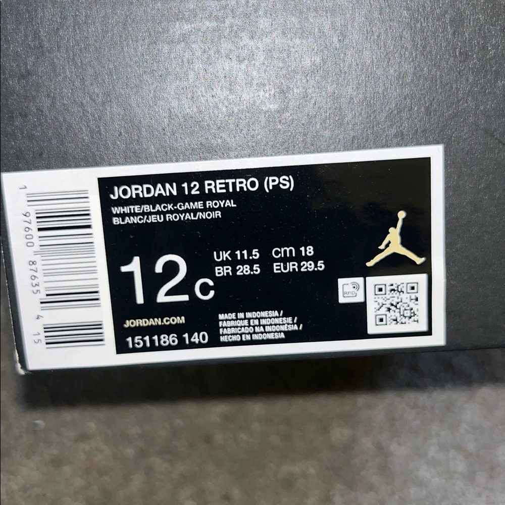 Jordan 12 Retro “White & Game Royal” - Picture 2 of 10